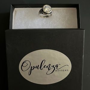 Opulenza Ring - Sterling Silver & CZ Size 6
